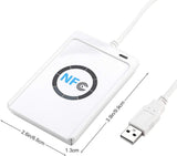 ACR122U NFC RFID Contactless Smart Card Reader and Writer with USB Connection, Plus 5 IC Cards