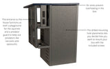 JCS Wildlife Ultimate Squirrel House Nesting Box with Blue/Gray Finish