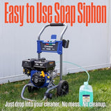 Westinghouse WPX3400 Gas Pressure Washer with 3400 PSI and 2.6 Max GPM, Onboard Soap Tank, Spray Gun, Wand and 5-Nozzle Set for Cars, Fences, Driveways, Patios and Furniture