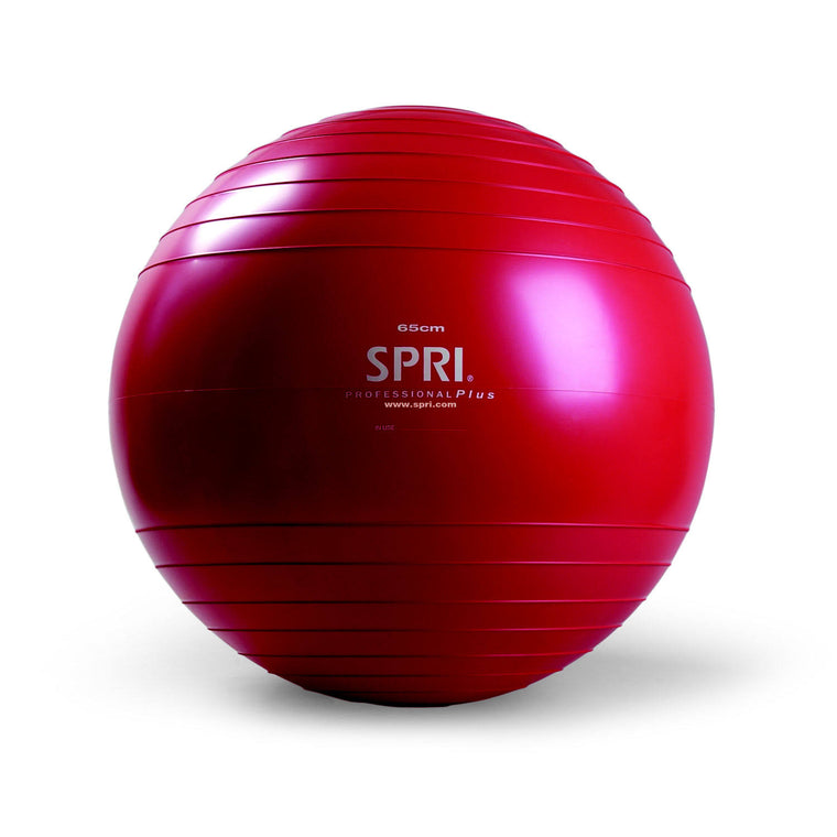 Spri Professional Plus Xercise Ball, 65 cm, Red