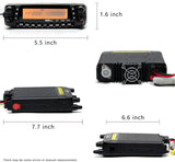 TYT TH-9800D Plus 50W Quad-Band Mobile Transceiver with Cross-Band Capability, Vehicle Radio Cable and Software