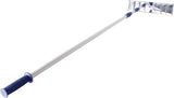 Snow Joe RJ204M 21-Foot Twist-n-Lock Telescoping Roof Rake with 6 by 25 Poly Blade, Blue