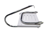 Pactrade Marine Universal Fiberglass Swim Platform with Under-Mount Fold-Down Ladder, 1-Step Inboard Design with One Rail
