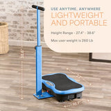 Lifepro TrimLite Whole Body Vibration Plate with Handlebars, 99 Speed Levels, Bluetooth Speaker, Resistance Bands and Remote for Exercise and Lymphatic Drainage Massage