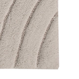 Knightsbridge Diamond 220 GSF Non-Skid Bath Rug, 17 x 24 Inches, Ivory