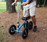 KneeRover Quad All-Terrain Knee Walker with Metallic Blue Finish