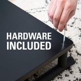 Sanus Heavy-Duty AV Media Stand with Built-In Cable Management, Adjustable Feet and 400lb Component Capacity; Includes All Hardware for a Simple 15-Minute Installation