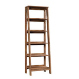 Sauder Trestle Bookcase with 5 Shelves, Vintage Oak Finish