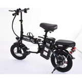 250W Folding Fat-Tire Electric Bike with Removable Battery for Adults and Teenagers, Black