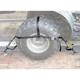 Rage Powersports 2-Pack ATV and UTV Wheel-Anchor Bonnet Ratcheting Tie-Down Straps