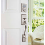 Kwikset 99090-022 SmartCode Electronic Deadbolt with SmartKey Security, Polished Chrome Finish