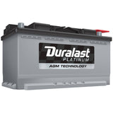Duralast Platinum H8-AGM Automotive Battery, Group Size 49, 900 CCA