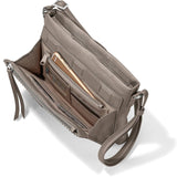 Brighton Jagger Cross-Body Organizer in Zinc Pearl