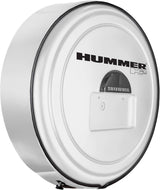 Boomerang Hummer H2 2005-2010 MasterSeries Hard Tire Cover in Pewter Metallic, with Color-Matched Plastic Face, Stainless Steel Ring and Hummer H2 Logo