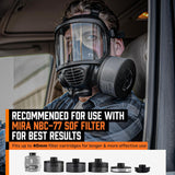 MIRA SAFETY CM-6M CBRN Full-Face Gas Mask with Integrated Drinking System