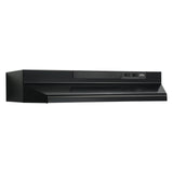 Broan F404223 42-Inch Convertible Under-Cabinet Range Hood in Black