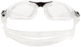 Aqua Sphere Kayenne Swimming Goggle with Clear Lens, Clear/Black, Regular Fit