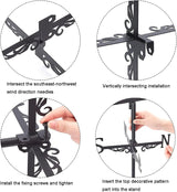 Retro Farmer-Shaped Metal Wind Vane with Roof Mount, Garden and Farmyard Weather Direction Indicator