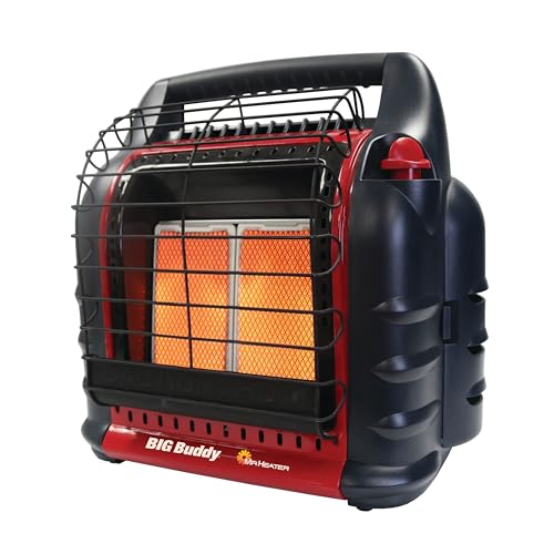 Mr. Heater Big Buddy Portable Propane Heater, 18,000 BTU, Massachusetts and California Version