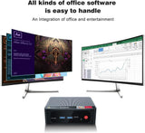 Beelink SER4 Mini Gaming PC with Windows 11, AMD Ryzen 7 4800U 7nm Processor, 8C/16T up to 4.2GHz, 32GB DDR4 RAM, 512GB NVMe SSD, 4K@60Hz Triple Display, Dual HDMI and Type-C, 57W, WiFi 6E, Bluetooth 5.0