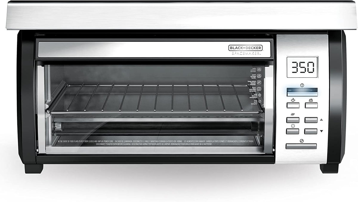 Spacemaker Under-Counter Toaster Oven, Black and Stainless Steel, TROS1000D