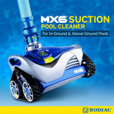 Zodiac MX6 Automatic Pool Cleaner with Suction-Side Vacuum Design for In-Ground Pools