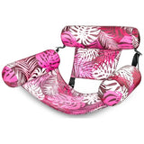 Sloosh Inflatable Pool Lounge Chair with Plant Pattern, Floating Hammock Mat for Adults, Water Raft for Pool, Beach and Summer Parties