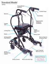 Tall U-Step Walking Stabilizer Walker for Users 6-Foot 1 to 6-Foot 3