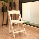 BTEXPERT 4-Piece Resin Folding Chair Set with Vinyl-Padded Seats, Lightweight Indoor and Outdoor Seating for Home, Events, Parties, Picnics, Kitchens, Churches, Schools and Weddings