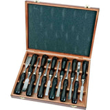 Grizzly H7923 12-Piece Chisel Set with Wooden Storage Box