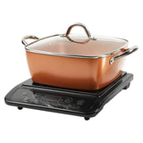 Copper Chef XL Precision Induction Cooktop with 11-Inch Casserole Set