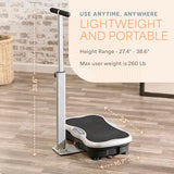 Lifepro TrimLite Whole Body Vibration Plate with Handlebars, 99 Speed Levels, Bluetooth Speaker, Resistance Bands and Remote for Exercise and Lymphatic Drainage Massage