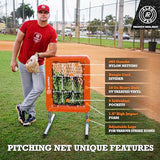 ALAGPRO The Original 9-Hole Baseball and Softball Pitching Net with Strike Zone Pocket and Pitching Target