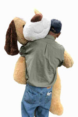 Giant 5-Foot Stuffed Puppy Dog, 60 Inches or 153 cm, with Soft Plush Construction