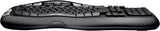 Logitech K350 Wireless Wave Ergonomic Keyboard with Unifying Technology, Black
