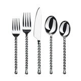 Gourmet Settings Silver Tear 20-Piece Flatware Set, Service for 4