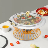2L Nonstick Chafing Dish with Adjustable Buffet Food-Warming Surface