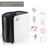 Adjustable Oxygen Concentrator Delivering 1L-7L/min for Home and Travel Use