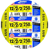 Southwire 250 ft. 12/2/2 Solid Copper Romex SIMpull NM-B Wire with Ground