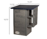 JCS Wildlife Ultimate Squirrel House Nesting Box with Blue/Gray Finish