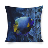 Ocean Sea Starfish Zippered Cushion Pillow Covers, 18 x 18, Underwater Nautical Throw Pillow Decor for Couch, Sofa, Patio, or Home