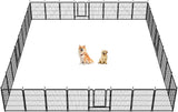 FXW Indoor and Outdoor Dog Playpen with Gate, 8/32 Panels and 32 Height, Portable Pet Fence for Small, Medium and Large Dogs, Puppies, RV Camping and Yard Use