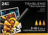 Spectrum Noir Triblend Marker Set, 24-Pack with Deep Blends