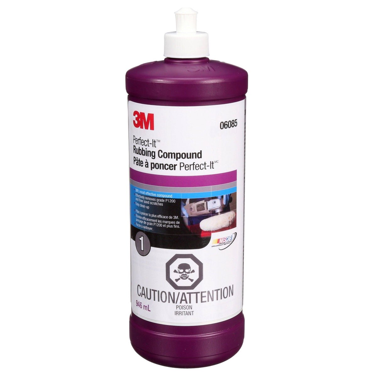 3M 06085 Perfect-It Rubbing Compound, 1 Quart