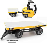 Top Race TR-216 Remote Control Forklift, 13 Inch Tall 1:10 Scale Construction Toy with 8-Channel Full Function Control, Heavy Metal Design