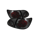 Spyder Euro Style Tail Lights for Toyota Corolla 03-08, Smoke, 5033673