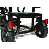 FeatherChair Ezfold Lightweight Electric Folding Power Scooter, Black and Orange