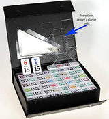 Professional Double-15 Domino Set with Numbered, Color-Coded Tiles