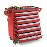 Rolling Metal Tool Chest with 5 Lockable Drawers, Mobile Garage Storage Cabinet on Wheels for Workshop, Warehouse or Repair Shop