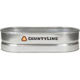 CountyLine WT214 Oval Galvanized Stock Tank, 2 ft. W x 4 ft. L x 1 ft. H